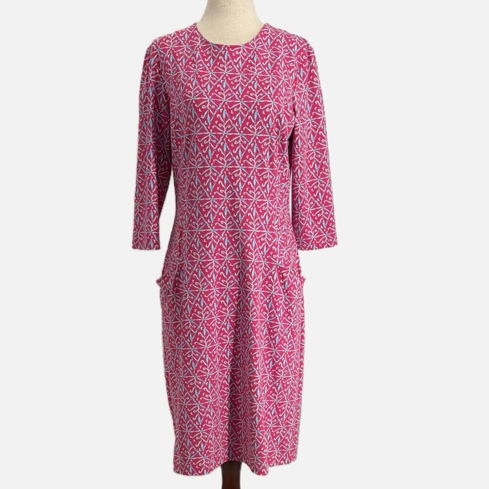 J. McLaughlin Catalyst Sheath Dress in Catalina Cloth - Size Medium
